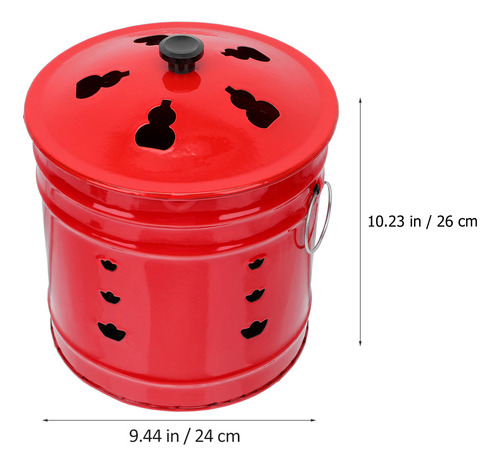 Cubo De Basura Incinerador Que Quema Oro