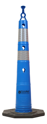 Cono De Seguridad Conoflex Vencedor 120cm 6,5kg. Color Azul