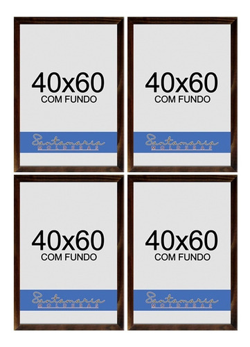 Kit 4 Molduras 40x60 Quadro Foto Painel Decoração Com Fundo