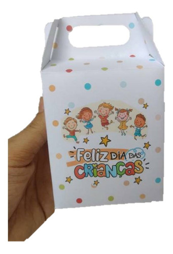 20 Embalagem Para Doce Dia Das Crianças Caixinha Lembrança