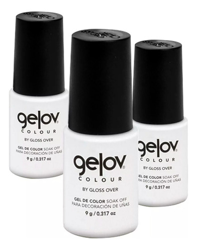  Esmalte de uñas gel de color Gloss Over Gama Trust Gel Semi- permanente de 9mL de 1 unidades color FRAGOLA 065