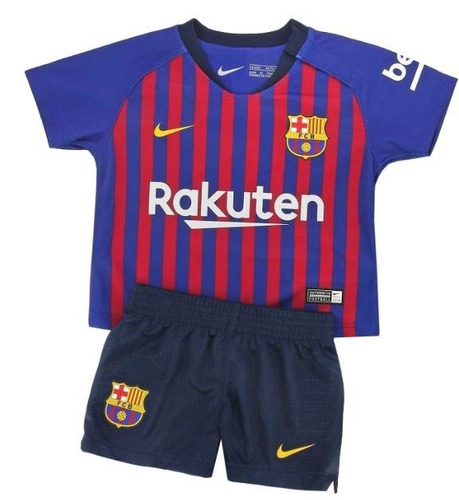 Conjunto Jersey Niños Barcelona 2019 Shor Nike Original %100