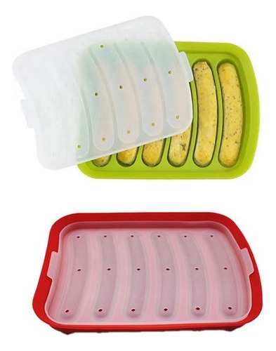 4 Moldes For Hacer Salchichas, Silicona, Jamón Di