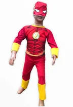 Comprar Disfraz Para Niño  Flash Disfraces Superheroes Linea  Sublimado (talles 2-6 Años) Loc