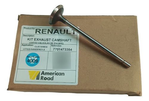 Válvulas De Escape Renault Clio Symbol Megane Scenic 16v
