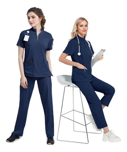 Pijama Quirúrgica Scrub Jogger Uniforme Mujer Antifluido