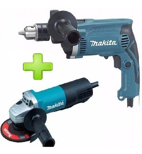 Taladro 680w Hp1640  + Amoladora 9557 Hng 840w Makita Combo