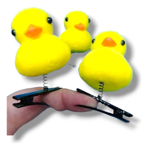 Patito Amarillo Kawaii De Tiktok (para Cabeza) Pack X 3