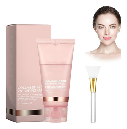 Collagen Night Wrapping Mask,3pcs Collagen Overnight
