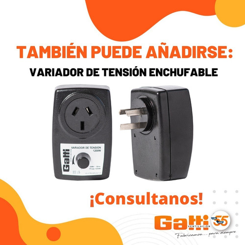 Imagen 8 de 10 de Extractor De Aire Parrillero 25 Cm P/ Alta Temperatura Gatti
