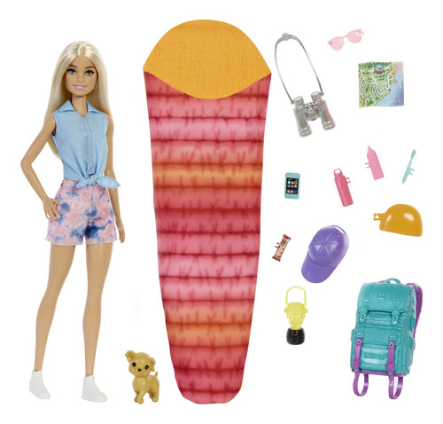 Muñeca Barbie Malibu Día De Campamento