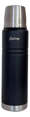 Termo Hudson Acero Negro 1 Litro De Acero Inoxidable 24hs