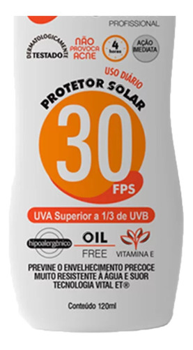 Kit 10 Protetor Solar Fator 30 120 Gramas Ml Proteção Máxima