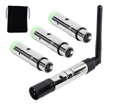 comprar Kit Transmisor Receptor Dmx512 Ism Inalámbrico 4 Equipo Dj