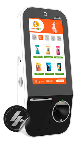 Terminal De Autoatendimento Gertec Sk210 Com Leitor 2d
