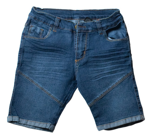 Bermuda De Jeans Elastizada Niño