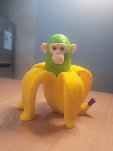 Muñeco 3d Chimpancini Bananini Brainrot Italian