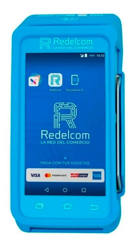 Imagen 2 de 5 de Maquina Movil Pos R3 Redelcom + 10 Rollos Regalo + Letreros