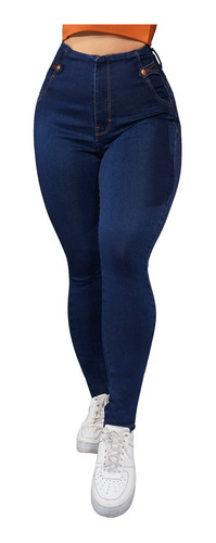 Jeans Dama Pantalones Mujer Corte Colombiano Pompa Maxi Push
