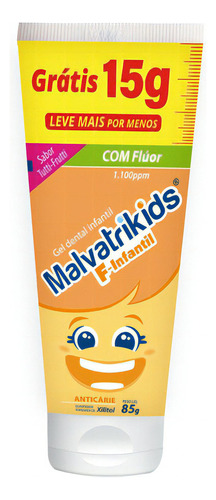 Malvatrikids F Gel Dental Inf Anticárie Tutti-frutti 85g