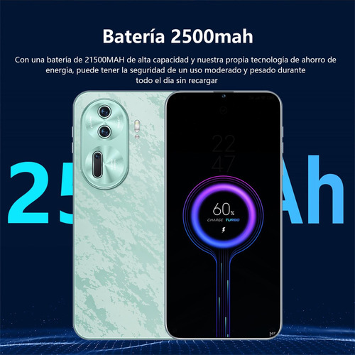 Teléfonos Inteligentes Android Baratos Reno11 Pro Negro 6.8 En 2gb Ram 16gb Rom