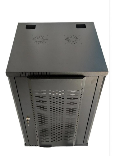 Gabinete Rack De Piso De 120cm Alto 23 Ur Puerta Punzonada