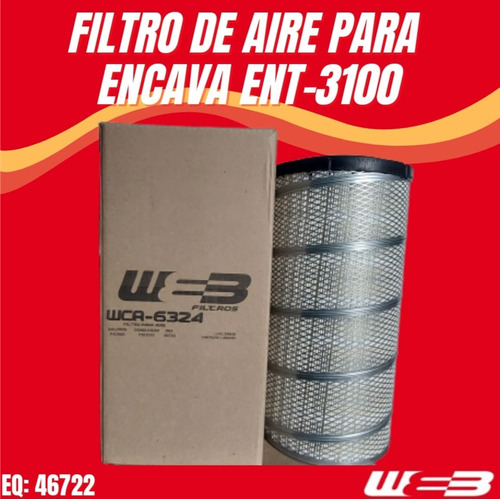 Filtro Aire Para Encava Ent-3100 Wca-6324