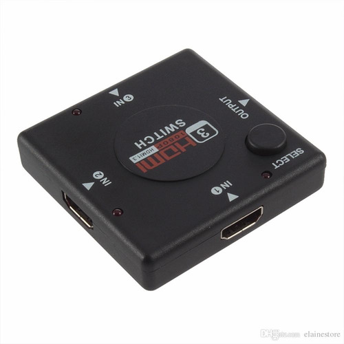 Switch Selector Hdmi 1080p - 3 Puertos De Entrada 1 Salida