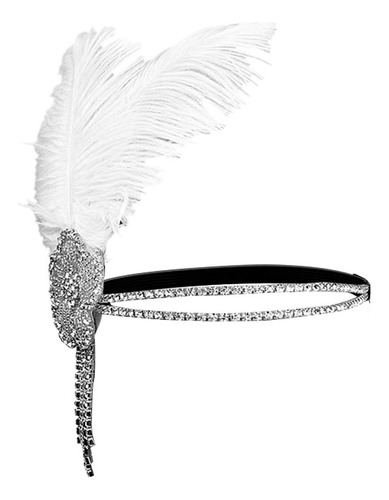 Positive Costume Gran Gatsby - Diadema Elegante Con Diamant.