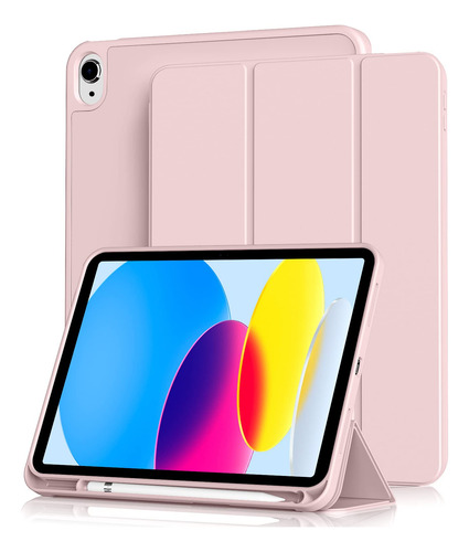 Funda Aoub Para Ipad A16 11 Pulgadas 2025 Y 10.9 2022 Rosado