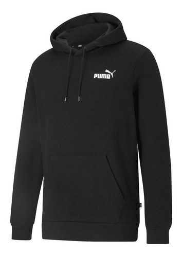 Poleron Capucha Puma Ess Small Logo Hoodie Fl Negro Hombre