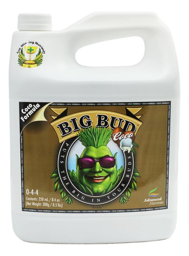 Coco Big Bud 507012, 250 Ml, 0.25 Litros, Marrón/a