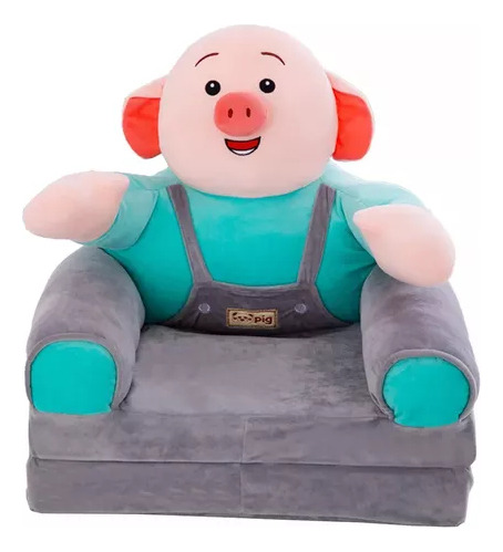 Sofá Plegable De Peluche Para Niños Fundas De Almohadas