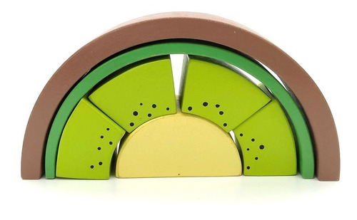 Juego Didactico Encastrable Kiwi Madera Montessori / Waldorf