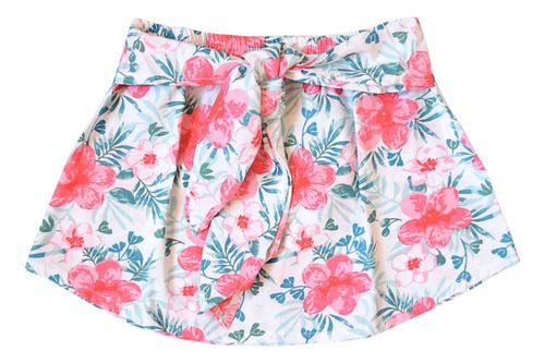 Pollera Floreada Poplin Niña Gretty