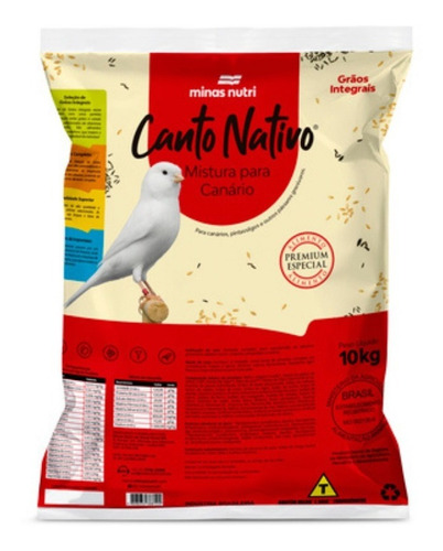 Mistura Para Canário 10kg - Minas Nutri