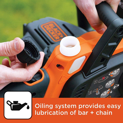 Imagen 5 de 7 de Black & Decker - Motosierra De Iones De Litio (20 V)