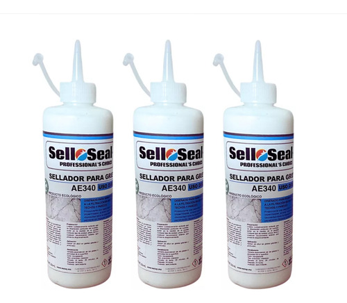 Sellador Para Grietas Y Fisuras - Selloseal Kit De 3