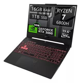 Asus Tuf A15 Fa507rm, Ryzen 7, 16gb, 1tb, Rtx3060, 144hz