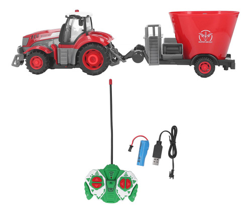 Tractor Rc Farm Con Remolque Tractor De Control Remoto De Ju