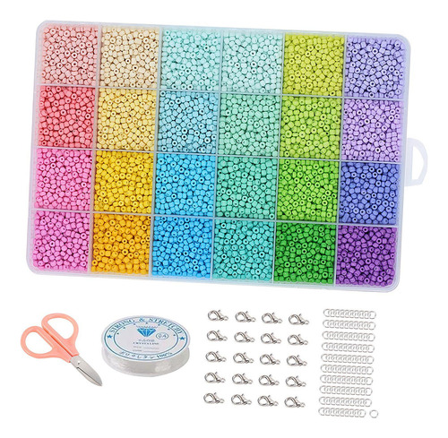 Cuentas De Vidrio For Manualidades Con Caja De Estilo B