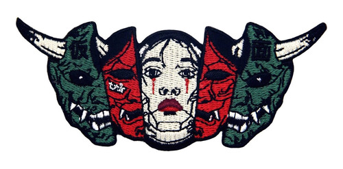 Hannya Oni Mask The True Face Parche Bordado Aplique In...