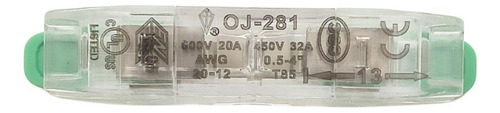 Conector Proauto, 221-2411, 2212411 Conector emenda inline xmenda 30pçs - 0.5-4.0mm 32a color azul verdoso