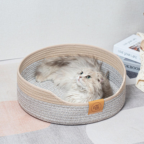 Cama Para Gatos, Nido Tipo Cesta, Transpirable, Gris 50cm