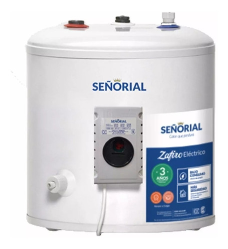 Termotanque Señorial 40 Lts Eléctrico Zafiro Casa Hector