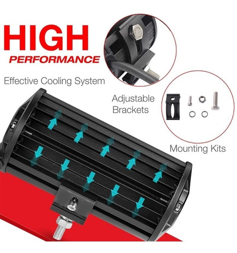 X2 Barra Focos Neblineros Led 120w / Auto Moto Camiones Q170