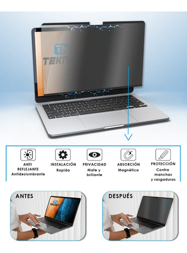 Filtro Pantalla Privacidad Magnético Para Macbook Pro 13.3
