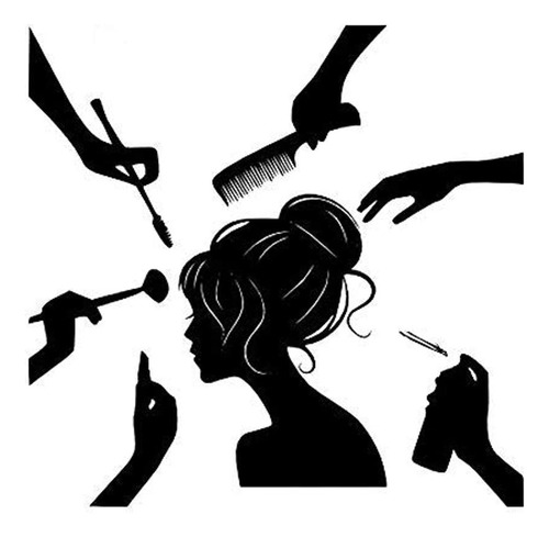 Salón De Belleza Boodecal Maquillaje Mujer Silhouette De Cal