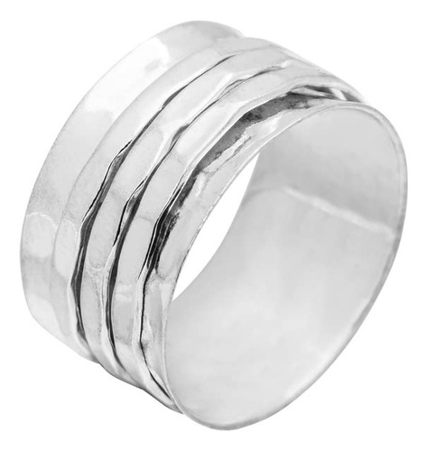 Anillo Giratorio De Plata Mujeres, 925 Anillo Giratorio...