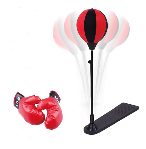 Punching Ball Con Guantes Para Niños Boxeo 70 X 106 Cm